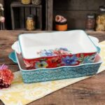 The Pioneer Woman Spring Bouquet Rectangular 2-Piece Bakeware Set