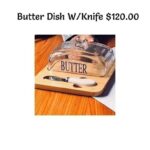 3-Piece Butter Dish Set w/Knife