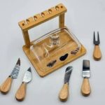 7-Piece Butter Dish Set w/Knives