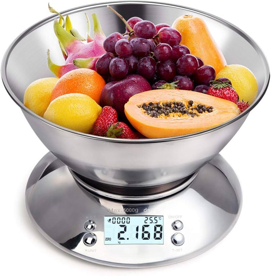Digital Kitchen Scale With Stainless Steel Bowl Thedecordahlia Digital Kitchen Scale With Stainless Steel Bowl Thedecordahlia