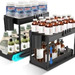 Two Layer Storage Rack w/Extendable Tray