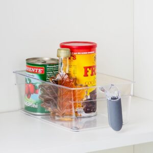 Fridge and Pantry Bin w/Silicone Handle