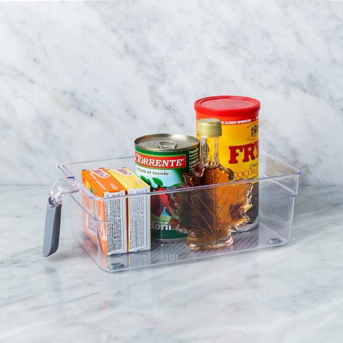 Fridge and Pantry Bin w/Silicone Handle