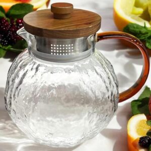 Glass tea pot with filter
