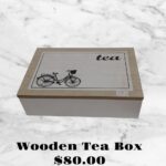 6 Compartment Wooden Teabox  - Bicycle