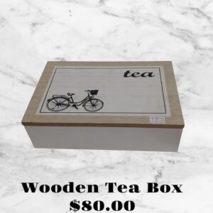 6 Compartment Wooden Teabox  - Bicycle