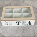 6 Compartment Wooden Teabox - TEA