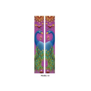 Peacock Themed Banner 2pc - Purple