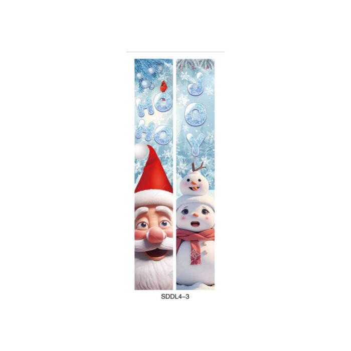 Christmas HO HO HO/JOY Banner 2pc - Light Blue