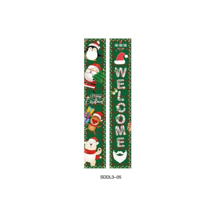 Merry Christmas/Welcome Banner 2pc - Green