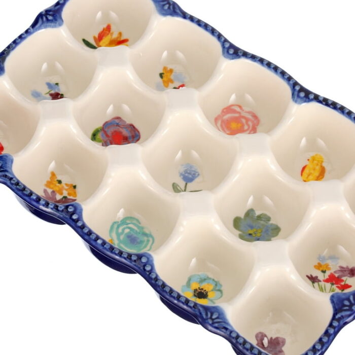 The Pioneer Woman Celia Stoneware 15-Egg Holder in Floral - Image 5