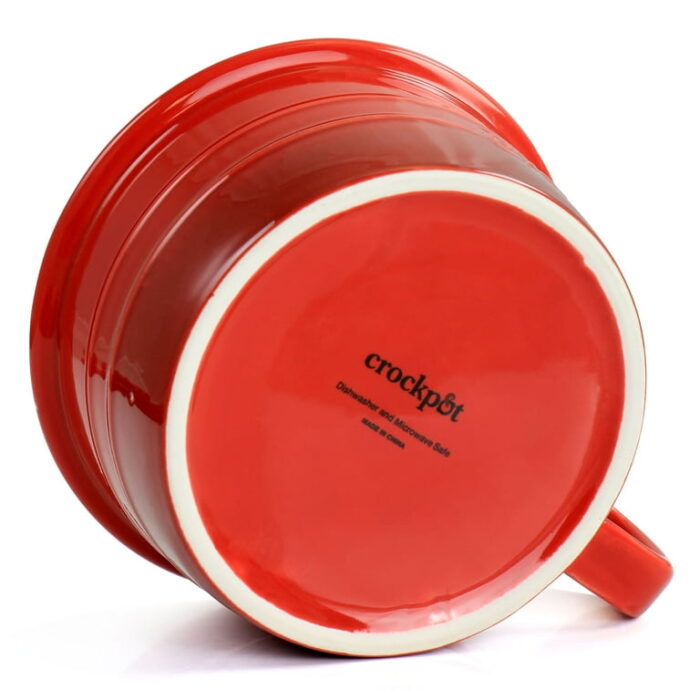 Crock Pot Appleton 24oz Stoneware 4 Piece Soup Mug Set in Gradient Red - Image 5