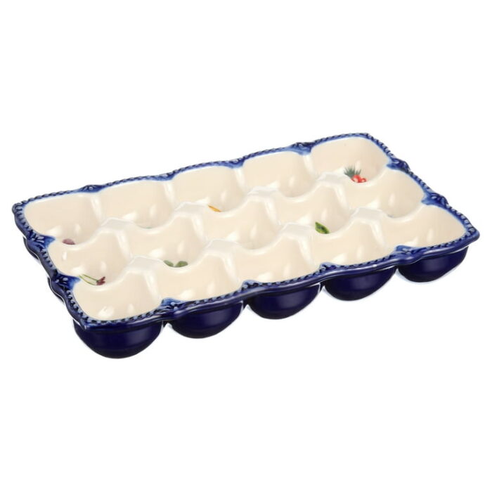 The Pioneer Woman Celia Stoneware 15-Egg Holder in Floral - Image 4