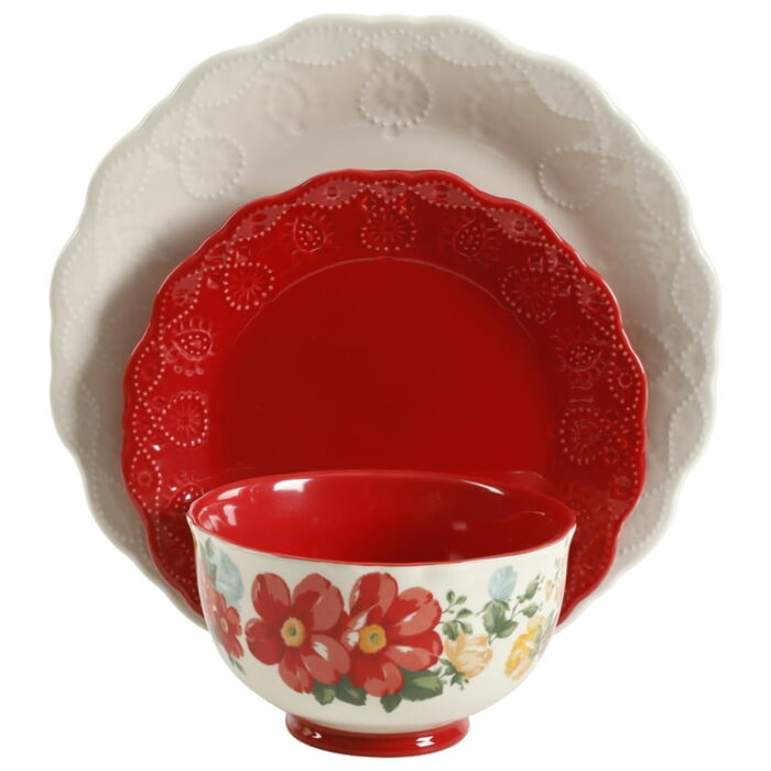 The Pioneer Woman Assorted Dinnerware Set, 12-Piece Set - Image 3