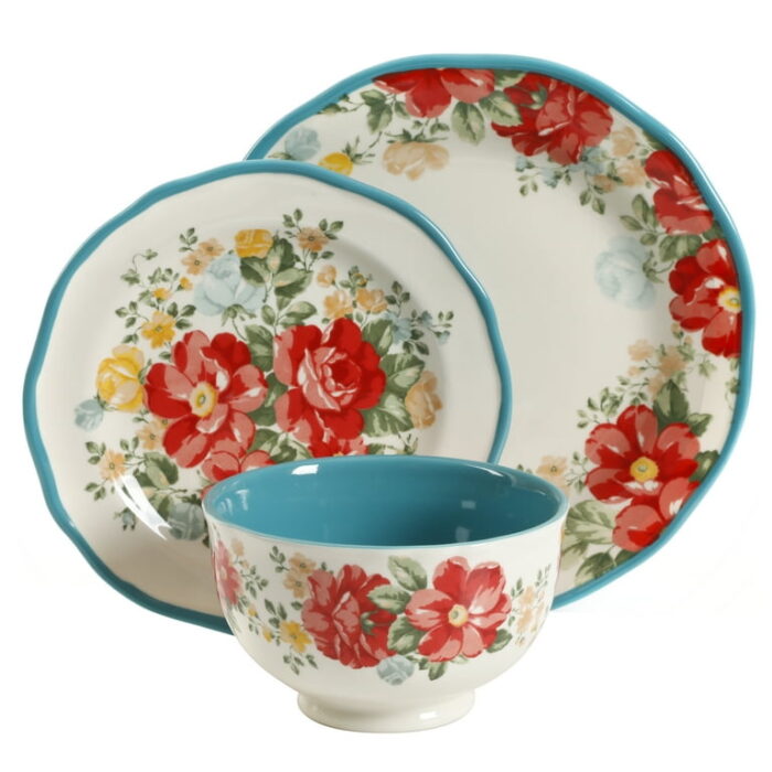 The Pioneer Woman Assorted Dinnerware Set, 12-Piece Set - Image 4