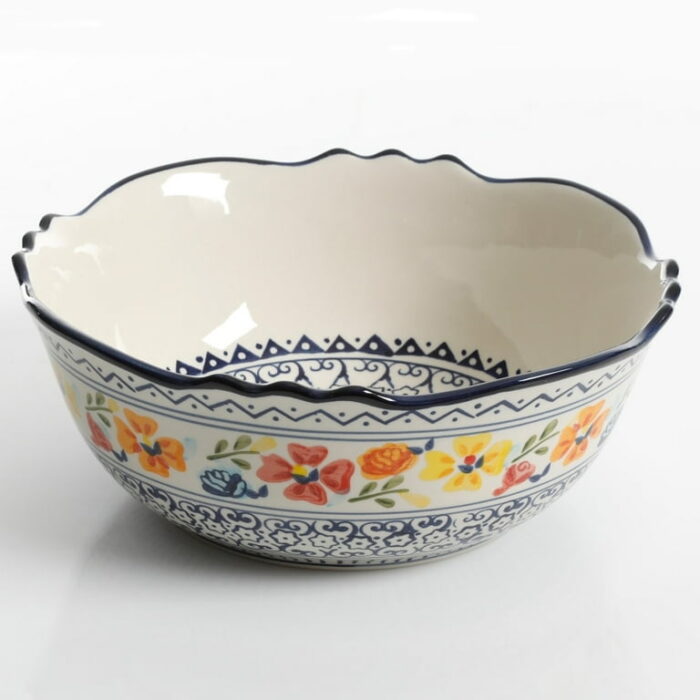 Gibson Home Luxembourg 2-Piece Stoneware Bowl Set, Multicolor - Image 4