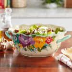 The Pioneer Woman Sweet Romance Blossom Ceramic 9.9-inch Serving Bowl with Handles