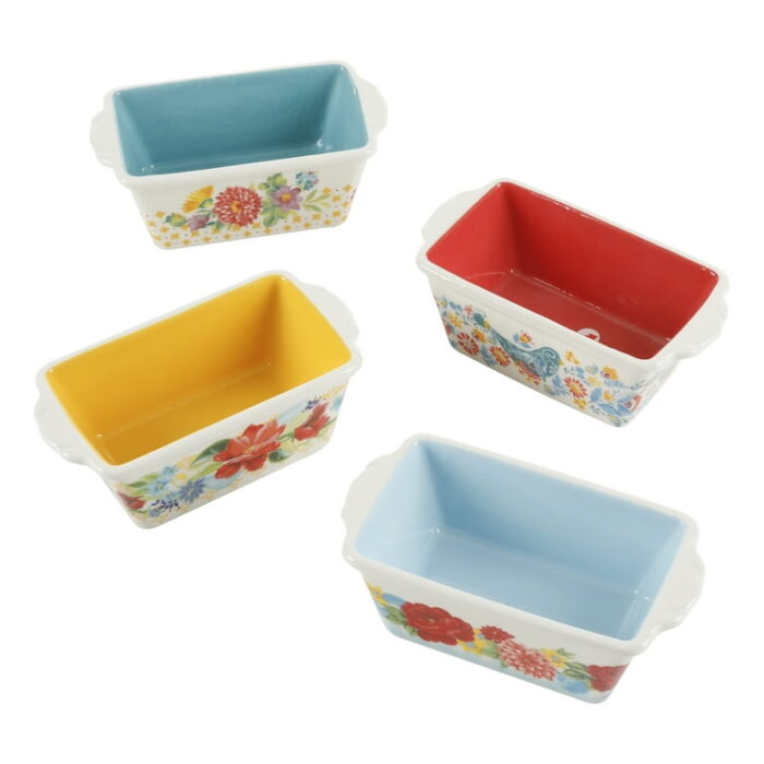 The Pioneer Woman Ceramic Loaf Pans (4 Pieces) - Image 2
