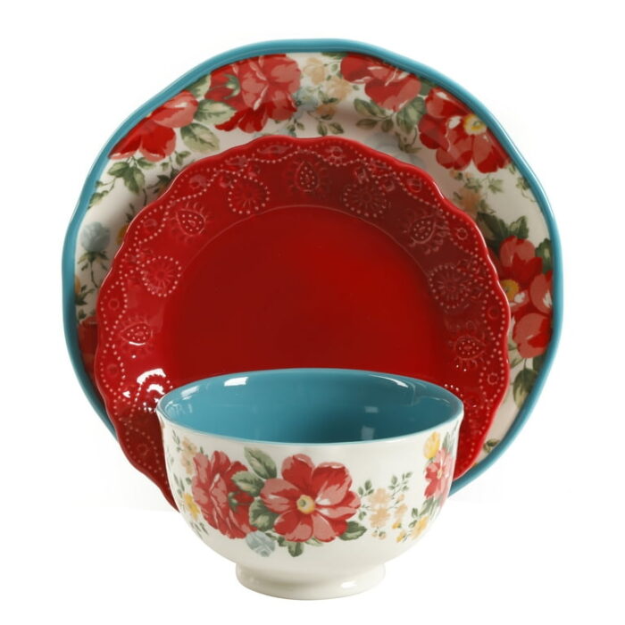 The Pioneer Woman Assorted Dinnerware Set, 12-Piece Set - Image 2