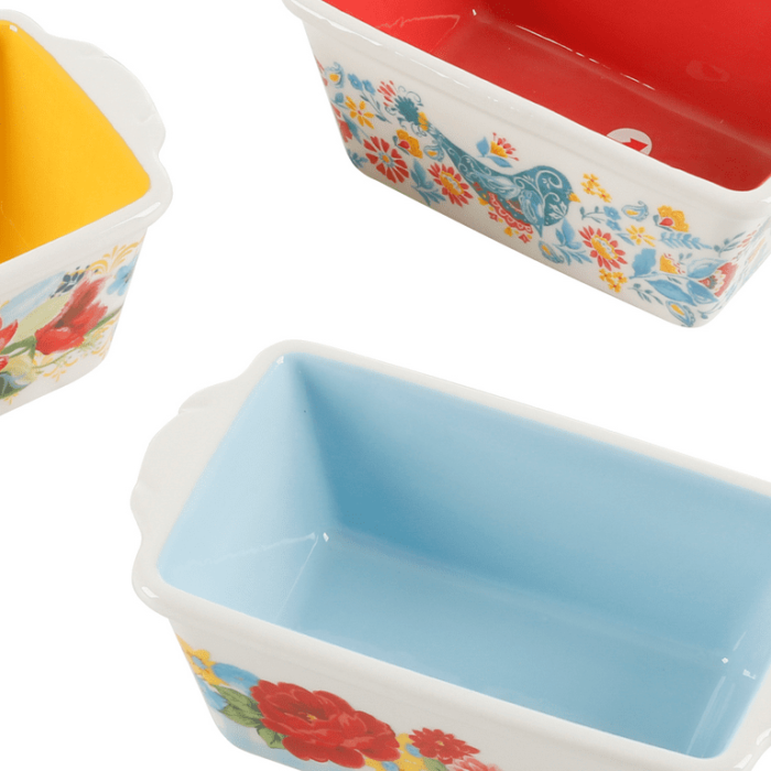 The Pioneer Woman Ceramic Loaf Pans (4 Pieces) - Image 7