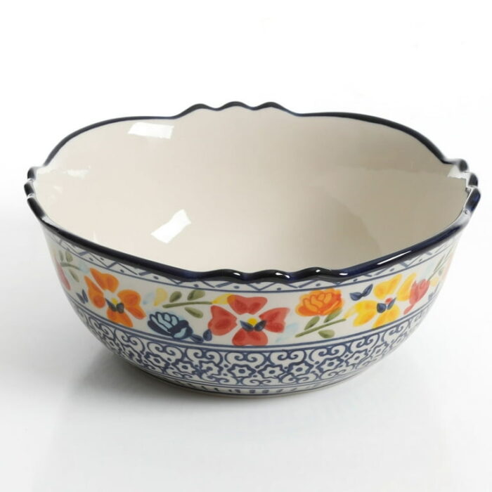 Gibson Home Luxembourg 2-Piece Stoneware Bowl Set, Multicolor - Image 5