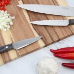 Martha Stewart 3 Piece Stainless Steel Knife Set in Dark Grey