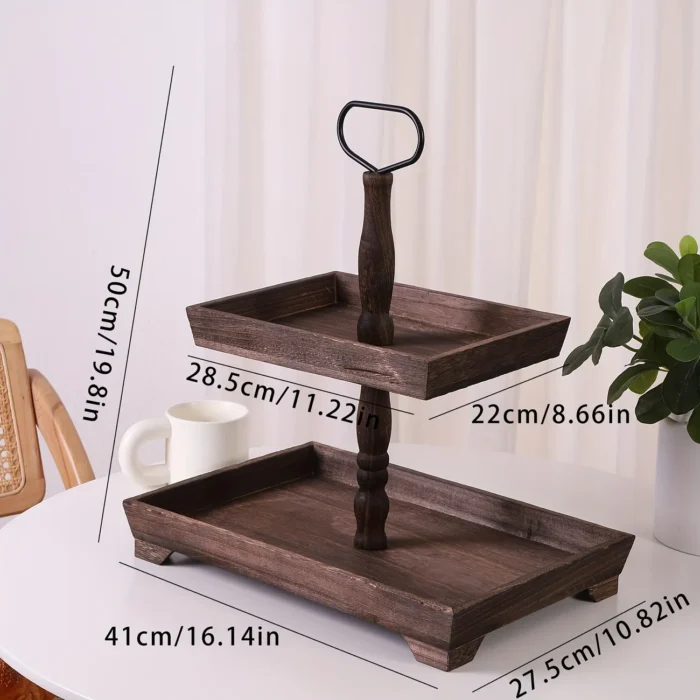 Farmhouse Trays, 2 Tiered Rectangular - Image 5