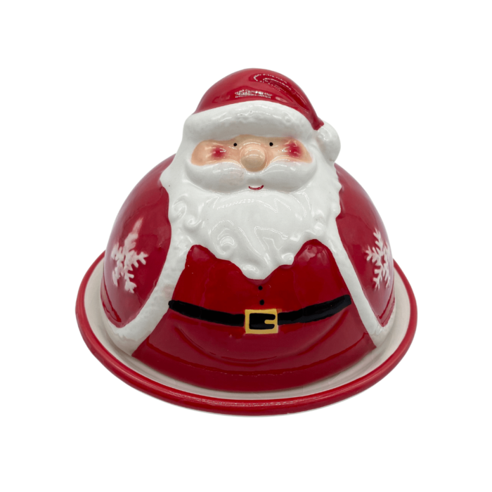 2PC Santa Butter Dish