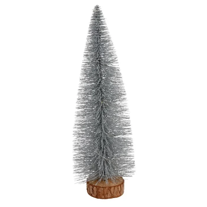 12" Glitter Bottle Brush Trees - Image 4