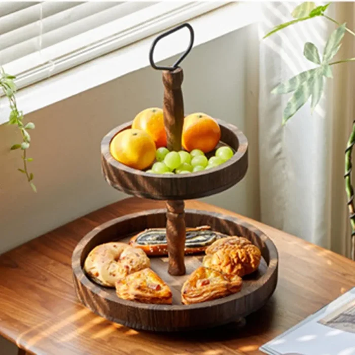 Farmhouse Trays, 2 Tiered Round - Image 6