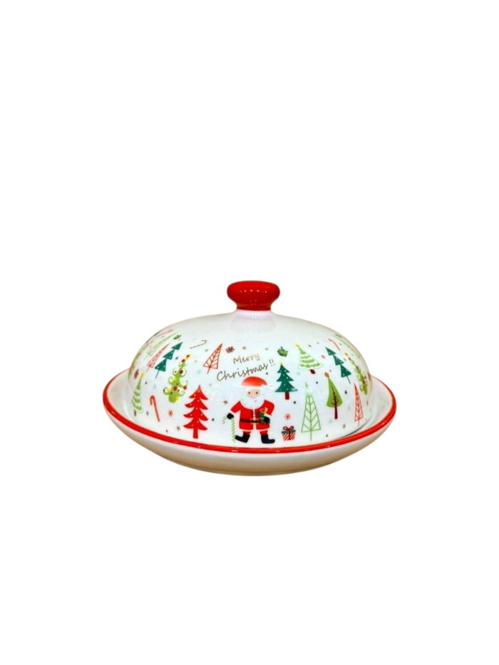 Festive 2Pc Butter Dish