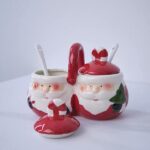 Santa Condiment Set with Spoons