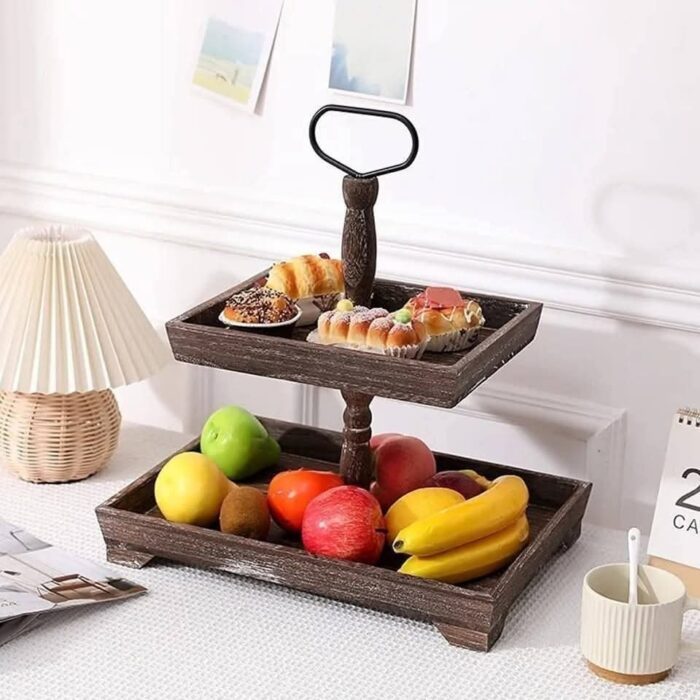 Farmhouse Trays, 2 Tiered Rectangular - Image 2