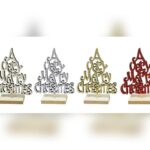 Wooden Christmas Tree Tabletop Decor