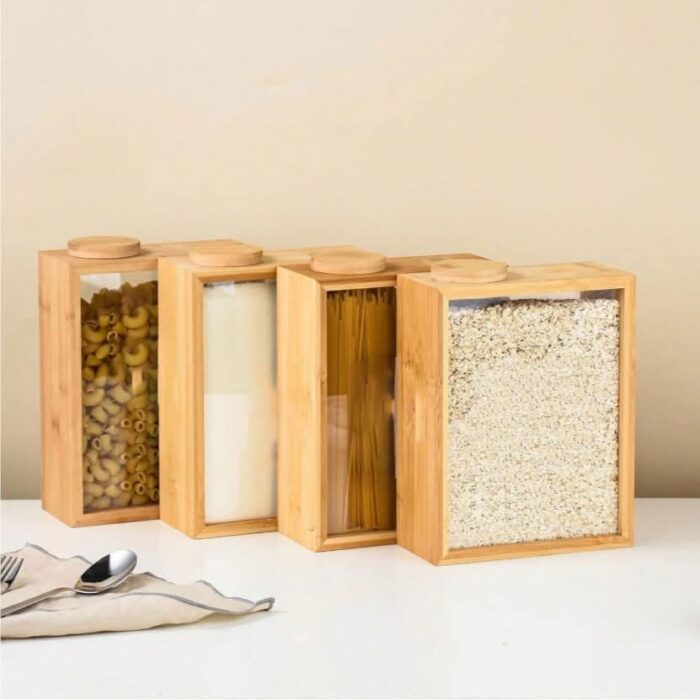 Bamboo Cereal Dispenser