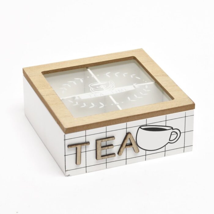 4 Compartment Wooden Teabox
