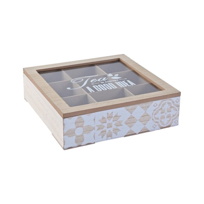 9 Compartment Wooden Teabox