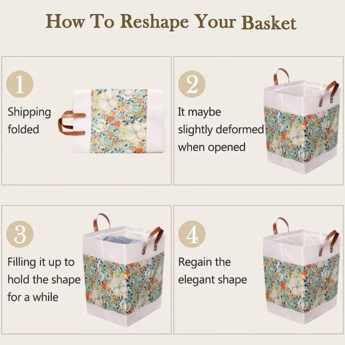 Square Laundry Baskets - Image 5