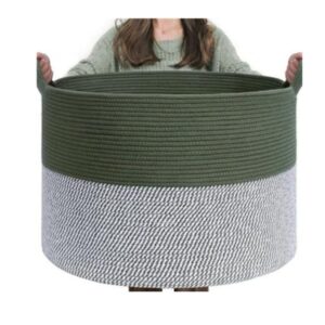 Laundry Basket, Large - GREEN