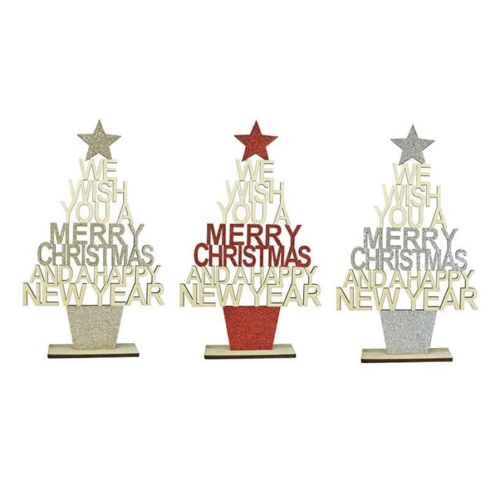 Wooden Christmas Tabletop Decor