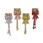 Glitter Christmas Bows with 4 Nutbells