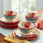 Pioneer Woman Blossom Jubilee 12pc Dinnerware Set