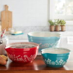 Pioneer Woman Mazie 3pc Ceramic Mixing Bowl Set
